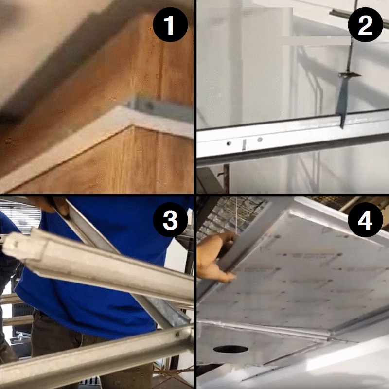 Instalasi Lay-In Metal Ceiling