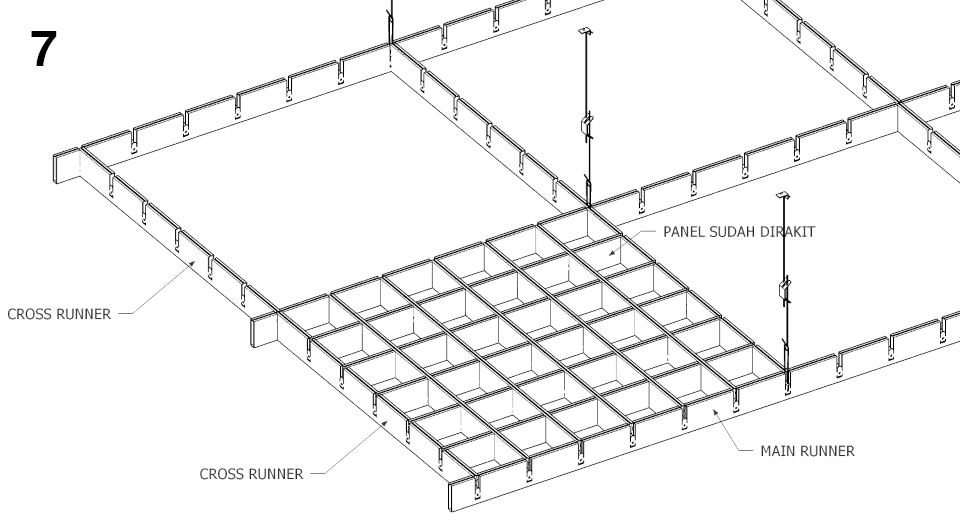 Rakit Grid Ceiling
