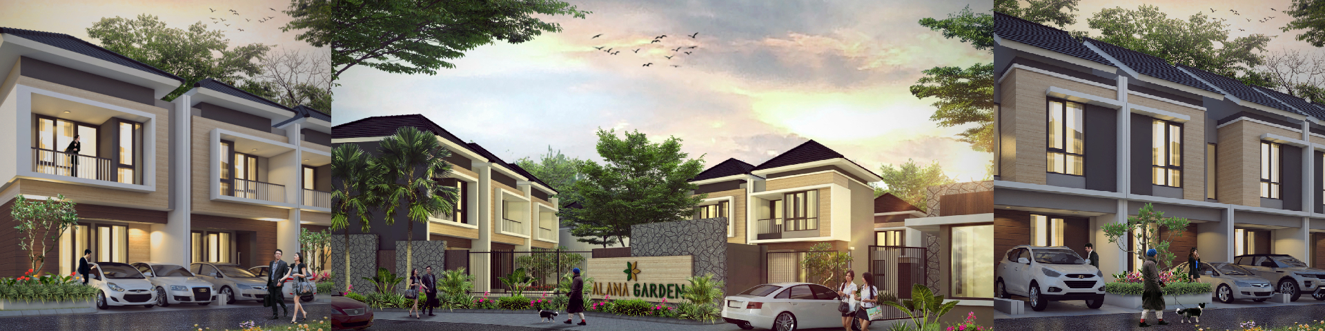 Hunian Minimalis nan Modern dari Alana Garden