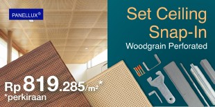 Panellux Snap-In Perforated Woodgrain