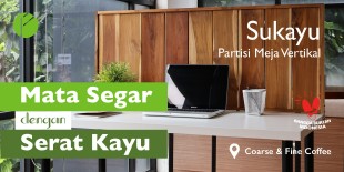Sukayu Partisi Meja Vertikal
