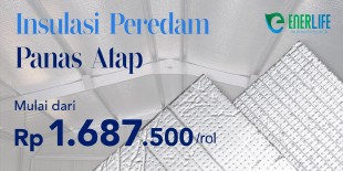 Enerlife Insulasi Alumininum Foam Peredam Panas Atap