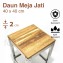 Daun Meja 40 x 40 cm Lapis Kayu Jati  Potongan 1