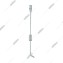 Dekkson BB 8104 75cm Grendel Atas Pintu Dorong Menikung 1