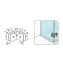 Glass Clip / Jepitan Klip L Pintu Kaca Dekkson GC 018 (GG) PSS 3