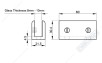 Glass Clip / Penjepit Kaca U Dekkson GC U800 AL CP 4