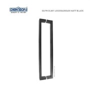 Pull Handle Deluxe SQ PH DL801 40x20x620x600 Matt Black 
