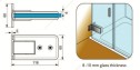 Dekkson Shower Hinge SH 8601B (GW) CP 2