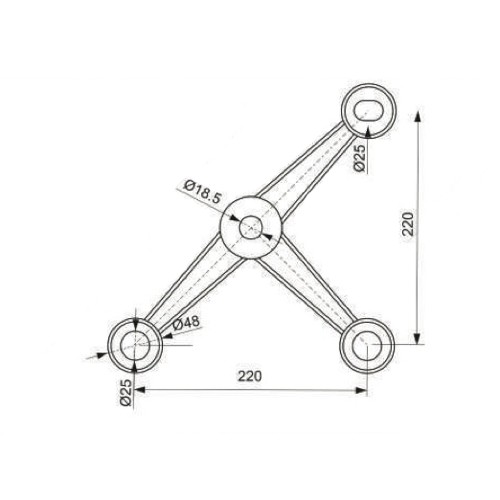 dekkson-spider-fitting-sf-8113-220mm-sss