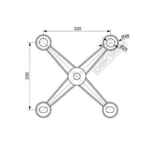 dekkson-spider-fitting-sf-8114-220mm-sss