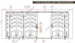 Dekkson WH 7184 RD4 Roda Atas Pintu Dorong Lipat Tengah 2
