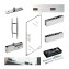 Set Aksesoris Pintu Putar Patch Fitting Pintu Single Atas Tembok 3