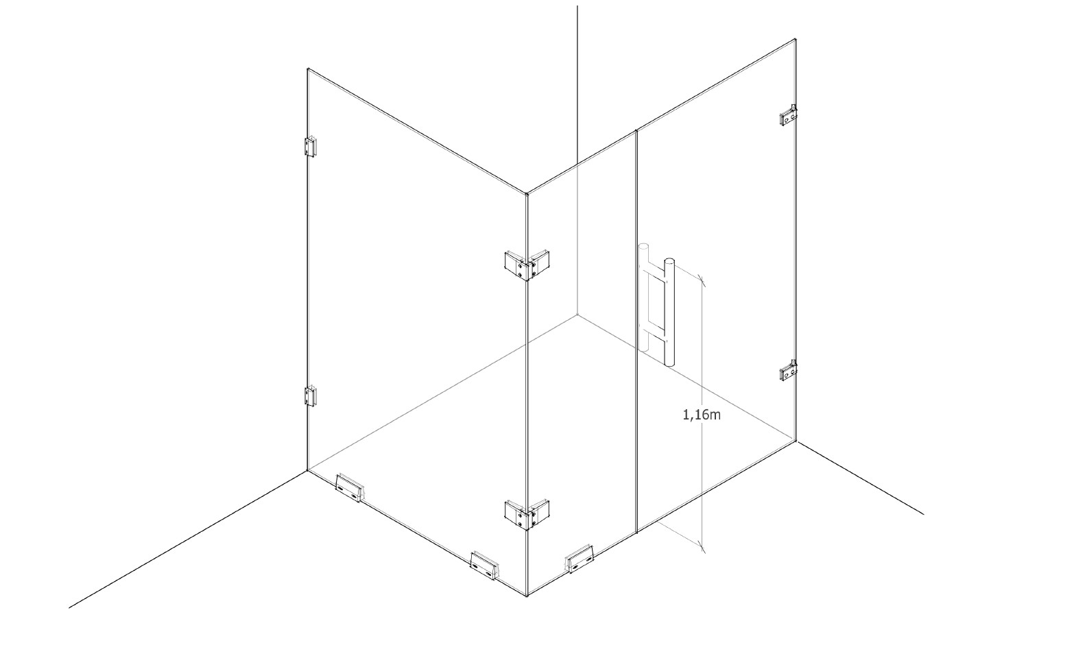 set-aksesoris-shower-box-kaca-kotak