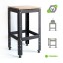Meja Kokoh Heavy Duty Industrial Workbench 40 x 40 cm SPCC Powder Coating 1