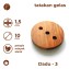 Motif Dice 3 Tatakan Gelas Kayu Jati 1