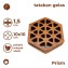 Motif Prism Tatakan Gelas Kayu Jati 1