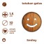 Motif Smiley Tatakan Gelas Kayu Jati 1
