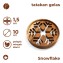 Motif Snowflake Tatakan Gelas Kayu Jati 1