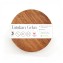Tatakan Gelas Datar Motif Dadu / Wooden Coaster Dice 2