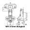 Huben Engsel Sendok Mini Slide On MH-8 Semi Bungkuk 2