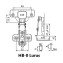 Huben Engsel Sendok Slide-On HB-0 Lurus 2