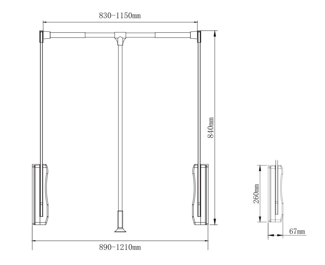huben-junior-lift-wl115-gantungan-baju-putar