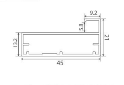 Huben Profil Aluminium LEFA-128 Lenaga 2