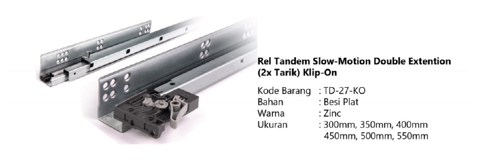 huben-rel-laci-tandem-slowmotion-double-extention-2x-tarik-klipon-td27ko