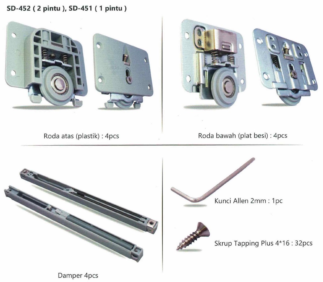 huben-roda-pintu-sliding-slow-motion-sd452