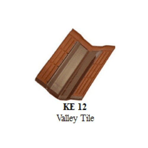 Kanmuri KE 12 Valley Tile Penutup Talang Jurai Genteng  