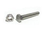 Baut Mur HEX Full Drat / Baut Mur Segienam Hexagonal Stainless ...