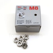 Mur HEX M8 Stainless Steel 304 Segienam