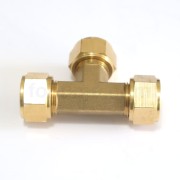 Tee Cincin Pipa 1/2 x 1/2 Kuningan - Brass Compression Fitting