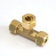 Tee Cincin Pipa 1/2 x 1/2 Kuningan - Brass Compression Fitting 2