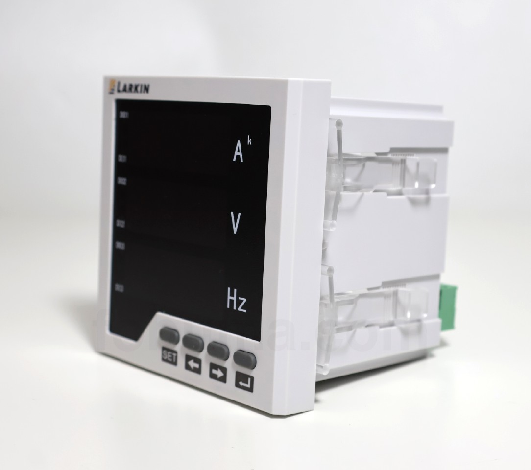 larkin-lruif33-digital-panel-meter-a-v-hz-single-phase-ct-50-ampere