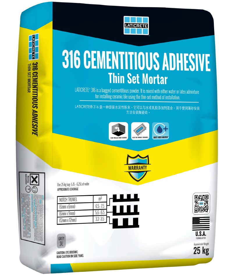 316 Cementitious Adhesive (C1E) / Semen Perekat Ubin & Batu Alam 1