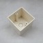Lesso DEEPER GANG BOX - Fitting PVC Conduit, Deep Gang Box, Size 77 x 77 / 20 - 70 2
