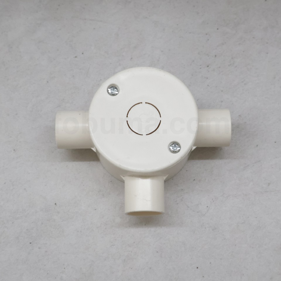 lesso-fitting-pvc-conduit-3-way-tee-box-with-cover-size-65-x-40-3-20-white-color