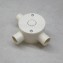 Lesso Fitting PVC Conduit, 3 Way Tee Box (with cover), Size 65 x 40 / 3 / 20, White Color 3