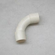 Fitting PVC Conduit, 90 Long Sweep Bend, Size 20, White Color
