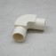 Lesso Fitting PVC Conduit, Elbow With Cover, Size 20, White color 3