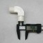 Lesso Fitting PVC Conduit, Elbow With Cover, Size 20, White color 4