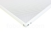 Metal Ceiling Clip-In Perforated White 60 x 60 cm Aluminium