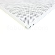 Metal Ceiling Clip-In Perforated White 60 x 60 cm Aluminium