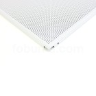 Panel 0,7 mm Metallux Metal Ceiling Clip-In Perforated White 60 ...