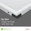Metallux Metal Ceiling Clip-In Plain White 60 x 60 cm Aluminium 5