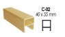 Milan Ecowood Ceiling Plafon Kayu WPC C-02 2