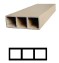 Milan Ecowood Timber Tube T02-G / Partisi Dinding Kisi Kisi 1