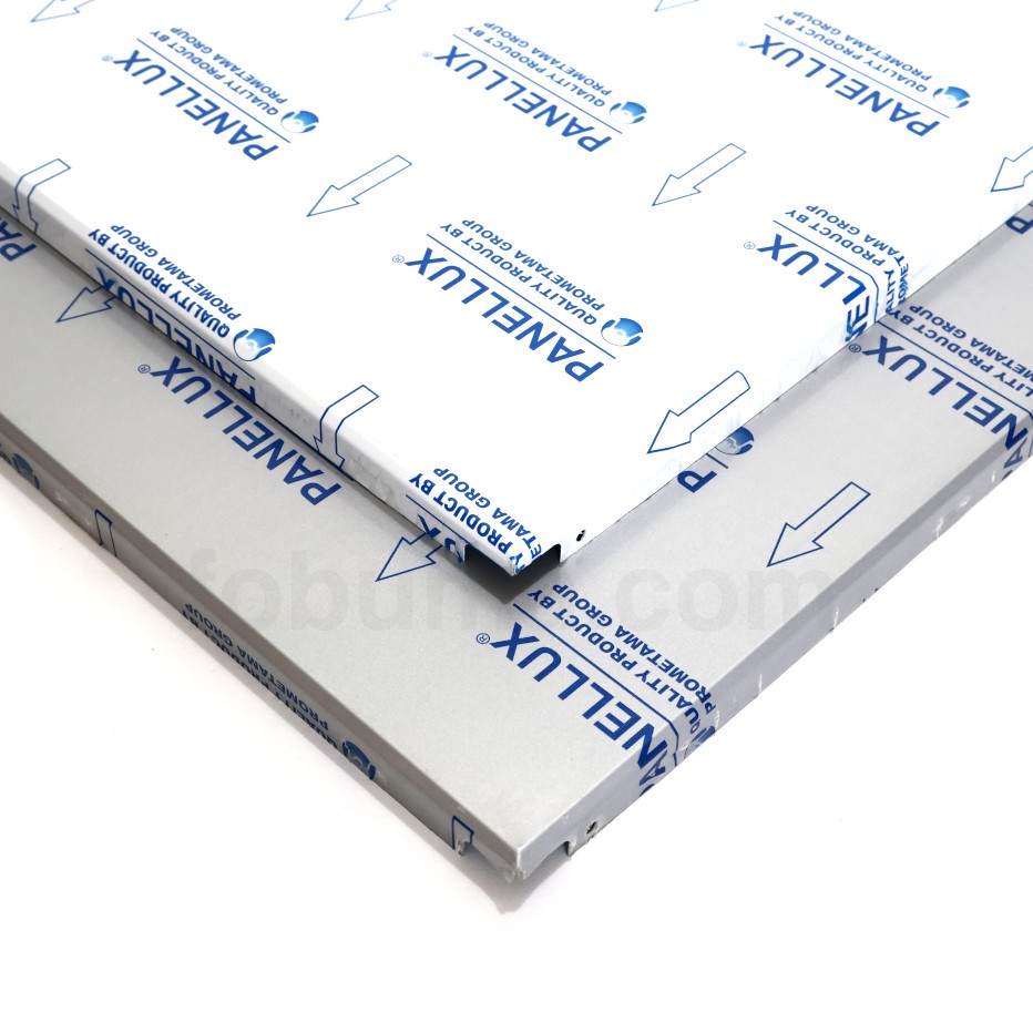 Panellux Metal Ceiling Snap-In 60x120 Plain Aluminium 1