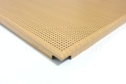 Metal Ceiling Snap-In 60x60 Perforated Aluminium Woodgrain